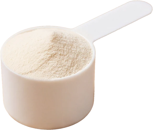 A scoop of marine collagen powder