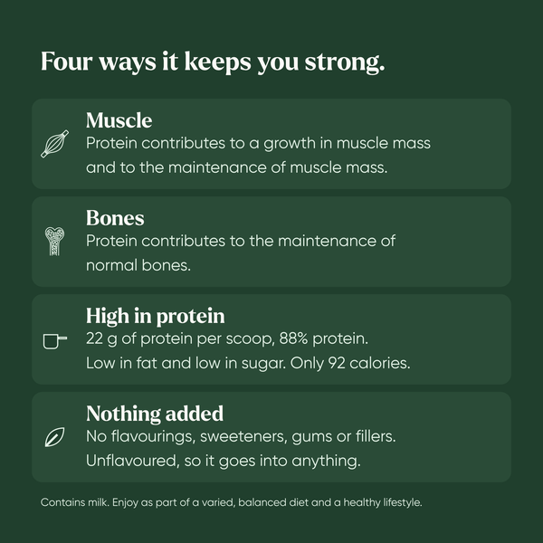 Four ways Silvie Body Pro keeps you strong: muscle, bones, high in protein and nothing added