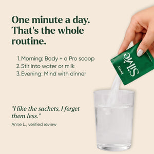 How to take Silvie 360: Body and a Body Pro scoop in water or milk in the morning, Mind with dinner in the evening