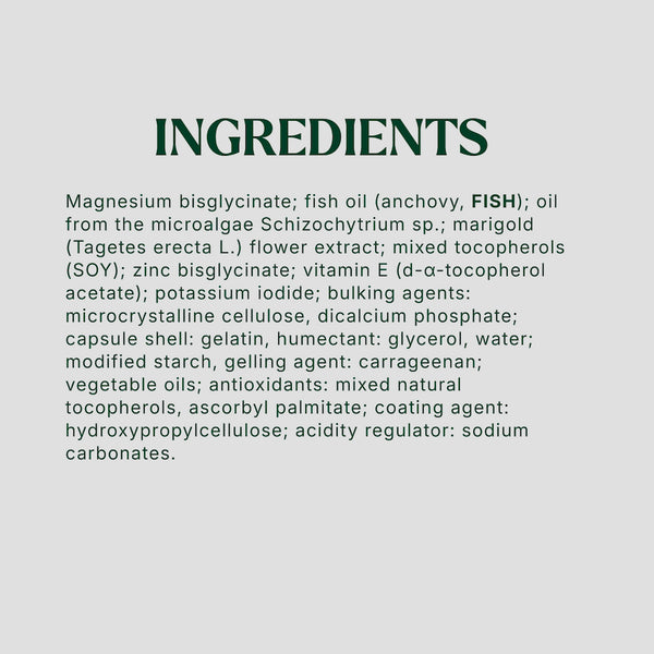 Detailed ingredients of Silvie Mind