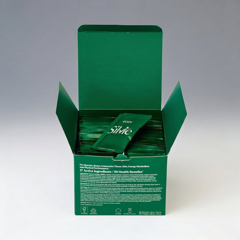 Silvie Body monthly box packaging for women 55+